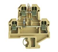 Bloc de jonction de passage Weidmüller DK 4/32 GL 100K 115VAC 0569560000 beige, jaune 25 pc(s)