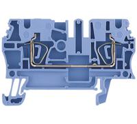 Bloc de jonction de passage Weidmüller ZDU 16 BL 1745240000-1 bleu