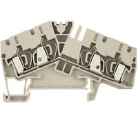 Bloc de jonction de passage Weidmüller ZDU 2.5-2/3AN 1706010000 beige foncé