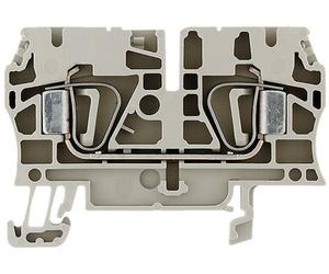 Bloc de jonction de passage Weidmüller ZDU 4 1632050000-1 beige foncé