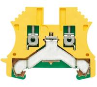 Bloc de jonction de protection Weidmüller WPE 2.5 1010000000-100 vert-jaune 100 pc(s)