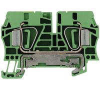 Bloc de jonction de protection Weidmüller ZPE 6 1608670000-1 vert-jaune 1 pc(s)