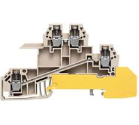 Bloc de jonction dérivateur Weidmüller WDL 2.5/S/L/L/PE 1031100000-50 beige foncé 50 pc(s)