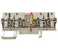 Bloc de jonction double étage avec LED Weidmüller ZDU 2.5/2X2AN/LD+ 1692590000 beige foncé 20 pc(s)