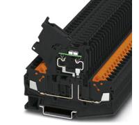 Bloc de jonction porte-fusible à levier Phoenix Contact QTC 2,5-HESILED 24 (5X20) 3050374 noir 50 pc(s)