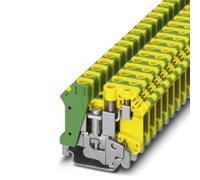 Bloc de jonction pour conducteur de protection à 1 niveau avec raccordement double asymétrique Phoenix Contact UK 10-PLUS-PE