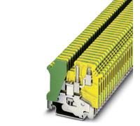 Bloc de jonction pour conducteur de protection à 1 niveau avec raccordement double asymétrique Phoenix Contact UK 3-TWIN-PE
