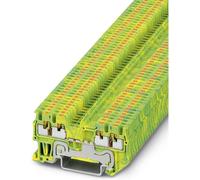 Bloc de jonction pour conducteur de protection Phoenix Contact PT 1,5/S-QUATTRO-PE 3208333 vert, jaune 50 pc(s)