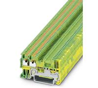Bloc de jonction pour conducteur de protection Phoenix Contact PT 1,5/S-TWIN/1P-PE 3212374 vert, jaune 50 pc(s)