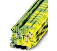 Bloc de jonction pour conducteur de protection Phoenix Contact UT 2,5-TWIN-PE 3044539 vert, jaune 50 pc(s)