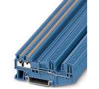 Bloc de jonction simple Phoenix Contact PT 1,5/S-QUATTRO/2P BU 3212400 bleu 50 pc(s)