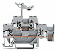 Bloc de jonction traversant à 2 étages WAGO 280-520 5 mm ressort de traction Affectation: L gris 50 pc(s)