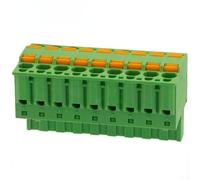 Bloc de jonction vert enfichable, prise 2EDGKDH-5.08 double couche, bouton à ressort de 5,08 mm, connecteur de fil pour câblage PCB haute densité (9P)
