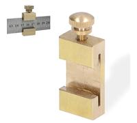 Bloc de Localisation en Laiton, Guide D'arrêt de Règle, Conception de Fente en T, Règle en Acier de Pointage en Laiton, Localisateur de Ligne d'angle de Bloc D'arrêt pour Ingénieurs, Artisans