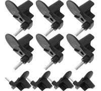 Bloc de Maintien de Chaîne de Tronçonneuse Noir 10 Pièces | Acier et Abs, des Vibrations, à Suspendre Stable, Usage Large, Pièce de Rechange