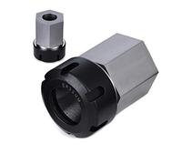 Bloc De Mandrin Carré Support De Ressort Hexagonal ER ER32 ER25 ER40, Adapté Au Mandrin De Tour De Machine De Gravure Et De Découpe De Tour CNC(Hex Type,ER25)