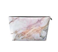 Bloc de marbre en Or Blanc, marbre Rose, Trousse de Toilette Trousse de Maquillage Sac à cosmétiques Trousse de Toilette de Voyage Portable