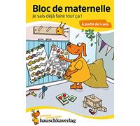 Bloc de maternelle à partir de 4 ans - Mon cahier d'ecole maternelle - coloriage enfant - cahier vacances 4 ans: Bloc de devinettes - Un passe-temps utile et ludique