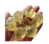 Bloc de minerai de pierre brute citrine naturelle, spécimen de cristal d'énergie jaune, adapté aux cadeaux décoratifs chakra aura(15-20g (1pcs))
