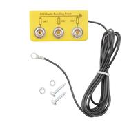 Bernstein Werkzeuge Bloc de mise à la terre ESD – 70×35 mm, câble 2,9 m, 3 raccords Mohm
