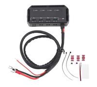 Bloc de Moto 12V Universal 20A et Kit de Boîte de Relais avec Kit D'éclairage Indicateur LED, Petit Porte-pale de 4 Circuits Automobile, Borne de Distribution de 12 V pour Voiture