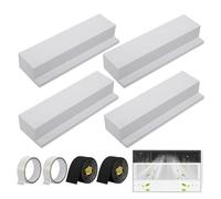 Bloc de Mousse pour Climatiseur | Remplisseur d'espace latéral isolé à enveloppement intégral - Kit Joint Mousse Fenêtre Climatiseur - Pour la maison, le bureau, l'hôtel, appartement, chambre et salon