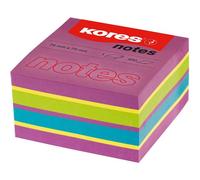 Bloc De Notes Adhésives 75 X 75 Mm Kores Couleurs Néon