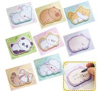 Bloc de Notes Adhésives Kawaii - 350 Mini Mignons avec Animaux de Dessin Animé - Autocollants Auto-adhésifs pour Bureau et École - Papeterie Fantaisie pour Fille, Cadeau d'Élève, Anniversaire