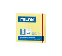 Bloc de notes milan jaune autocollants (7,6 x 7,6 cm)