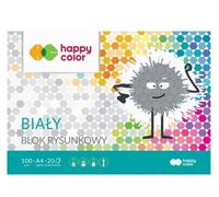 Bloc de papier à dessin Happy Color A4 - 100g, 20 feuilles parfait pour la création ! Laissez libre cours à votre créativité et créez des œuvres d'art extraordinaires !