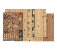 folia Magic Christmas 49898 Bloc de papier kraft avec 20 feuilles, 115 et 270 g/m², format A4, papier de bricolage avec motif de Noël et finition Hotfoil, coloré