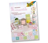 Bloc de papier à motifs ROMANTIQUE 26 feuilles de 24 x32 cm