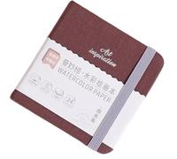 Bloc de papier aquarelle à couverture rigide, 24 feuilles de papier en coton, carnet de croquis d ' aquarelle, carnet de croquis de poche pour artistes, étudiants, dessin, peinture, journal