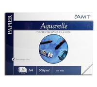 Bloc de papier aquarelle A4 300 gr/m 12 feuilles