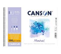 Bloc de Papier Aquarelle - CANSON - Montval - 24x32 cm - Grain Fin - 300g