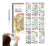 Bloc de papier aquarelle | Ensemble de peinture aquarelle avec pinceaux et peintures - Livre d'aquarelle, papier à dessin portable pour et adultes
