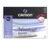 Canson-Infinity Bloc aquarelle Montval 100 feuilles grain fin 300 g/m² A3