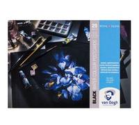 Bloc de papier aquarelle Van Gogh 10,5 x 14,8cm 360g 25 feuilles noires