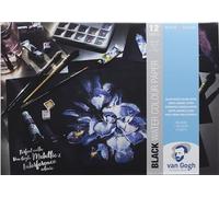 Royal Talens Van Gogh – Bloc de papier aquarelle 140 lb, noir, 12 feuilles, A3 (11.7" x 16.5")