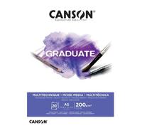 Bloc de papier - CANSON - Graduate - Mixed Media - A5 - 200 g/m² - 20 feuilles