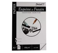 Bloc de papier Esquisse et fusain A3 100 gr/m 50 feuilles d'AMT