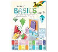 Bloc de papier - Folia - Basic Intensive - 20 feuilles - 240 x 340 mm - 270g/m² - Assortis