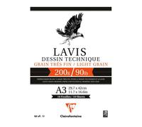 Bloc De Papier Lavis Technique 200 G Sur M² , 10 Fles