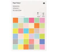 Bloc De Papier Scrapbooking Uni Rico Design - Couleurs Pastel - Format A4 - 30 Feuilles