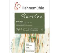 Bloc de papier technique mixte Hahnemuhle en bambou 265 g/m 10 feuilles - 8 x 10 cm