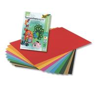 Bloc de Papier Teinté 130g/M² A4 - FOLIA - 20 Feuilles - 10 Couleurs assorties