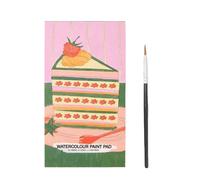 Bloc de peinture aquarelle - Mini ensemble avec pinceau, livre de voyage portable pour peinture par enfants et adultes.