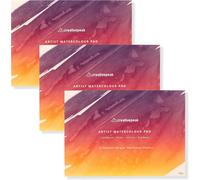 Bloc De Peinture En Papier Aquarelle (64 Feuilles, Format A4 (21 X 29,7 Cm), Lot De 2) ¿ Carnet De Croquis Professionnel De Qualité Supérieure, 300 G/M² D'épaisseur, Supports Mixtes