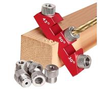 Bloc de perçage pour trous droits, guide de perçage Modèle pour précision | Bloc de forage d'angle ou droit pour installation de porte d'armoire, raccord de cheville, montage de meubles
