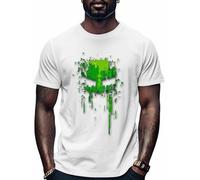 Bloc De Pixels Verts Abstraits Confortable Chemise Fitness T-Shirts De Sport pour Hommes Unisexe Men's T-Shirt pour Course Fitness Été XXL